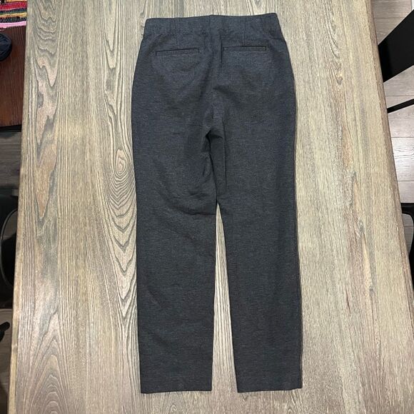 NWOT J. Jill Pintucked Ponte Slim-Leg Pants Mid Rise Pull-On Stretch Gray Size S - Picture 9 of 11